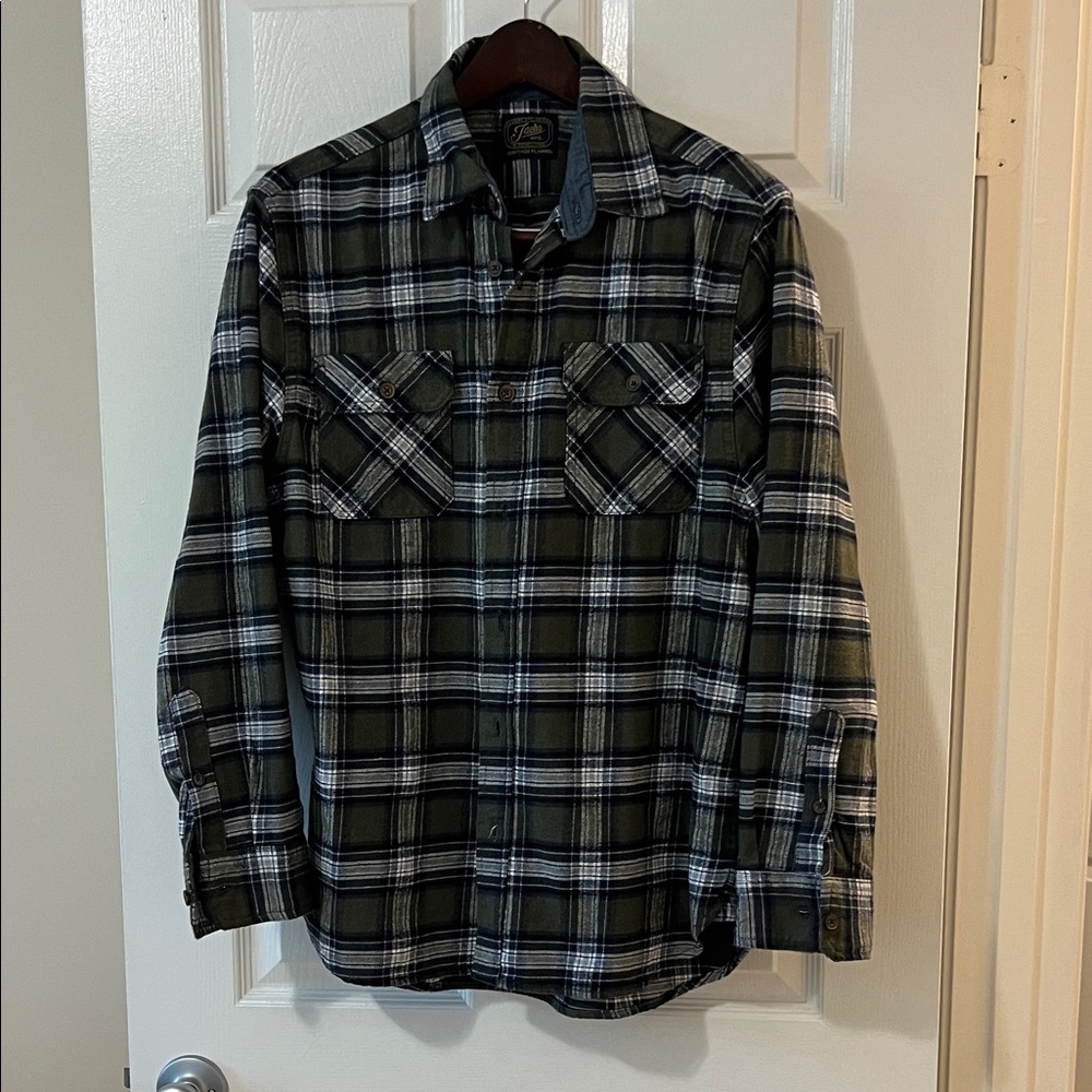 Jachs Blue and Green Heritage Flannel Shirt